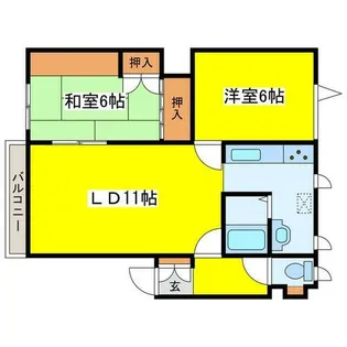 グレーハウス多田【101号室】の間取り