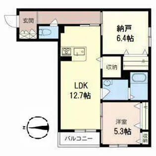 シャーメゾン中野本町【0203号室】の間取り