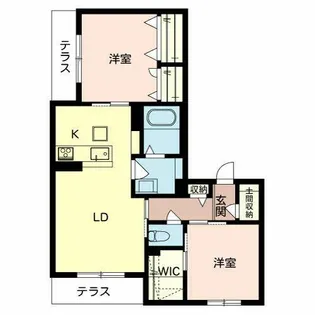 グランド・ソレイユ B棟【1階】の間取り