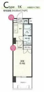 NO.70 HARBOR SOUTH TOWER【20階】の間取り