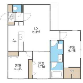 HIGH RESIDENCE YAMAHANA【3階】の間取り
