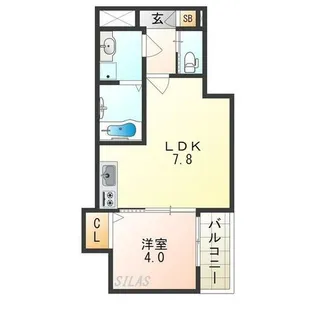 H-maison住吉【1階】の間取り