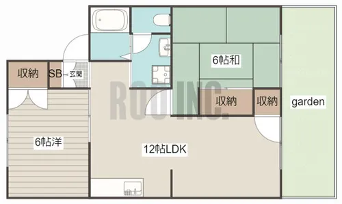 ラ・ジュネス【B102号室】の間取り