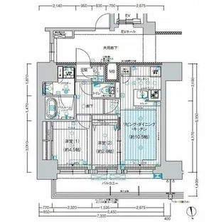 プレサンス レイズ 千種今池Ⅱ【12階】の間取り