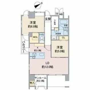 Grand Palace IKAI【6階】の間取り