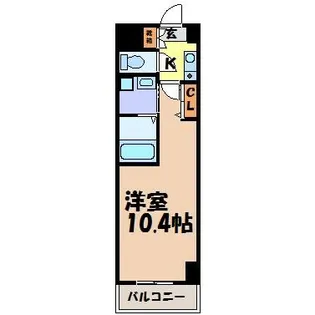 サウス名駅【6階】の間取り