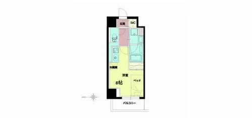 セルン新町【5階】の間取り