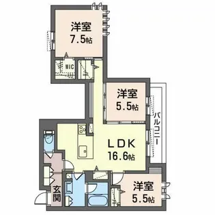 Sagittaire 千里山【0201号室】の間取り