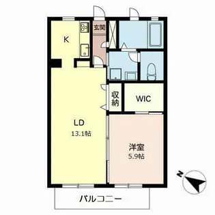 コート・ドール【0202号室】の間取り