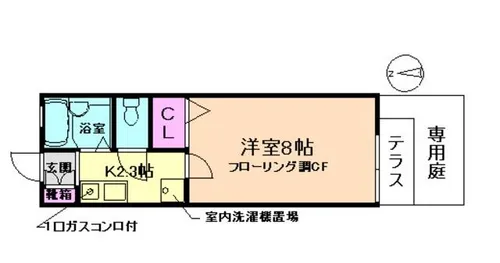 ベルセゾン【1階】の間取り
