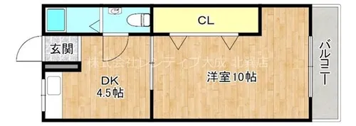 エクセル今里マンション【4階】の間取り