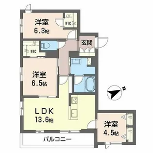 プレシア浜寺【0201号室】の間取り