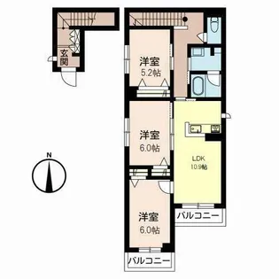 メゾンTLK【0301号室】の間取り