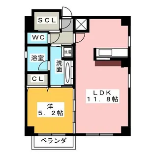 クラシタイヤー呉服町【5階】の間取り