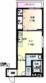 フジパレス田辺Ⅲ番館【105号室】の間取り
