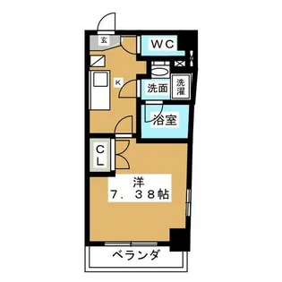 コスモナーレ千種【4階】の間取り