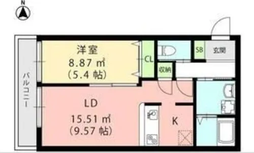 La Fite OMIYA【2階】の間取り