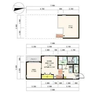 La luce桜本町【2階】の間取り
