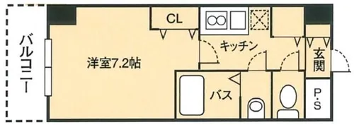 ドミール谷町【6階】の間取り