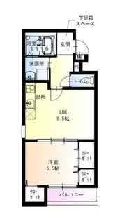 フジパレス高石駅南Ⅱ番館【1階】の間取り