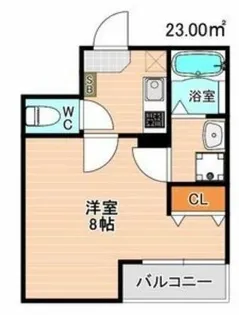 クレフラスト新城【1階】の間取り