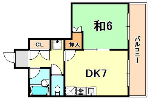 コーポ岡田【3階】の間取り