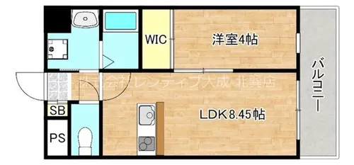 カウニス巽北【7階】の間取り