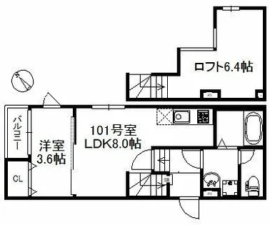 ferume【1階】の間取り