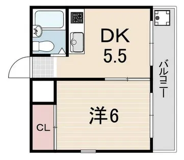 メゾン北野【3階】の間取り
