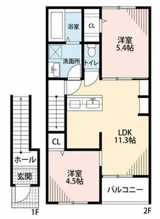 AFC RESIDENCE 岡崎竜美東【201号室】の間取り