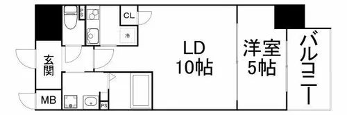 ブリリアントジュネス本町【13階】の間取り