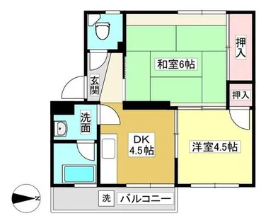 スワ山ハイツ【301号室】の間取り
