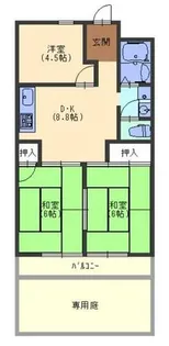 コーポラス新橋【1階】の間取り