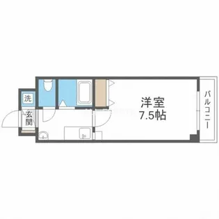 ルフォン今里【6階】の間取り