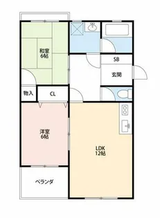 レジデンス牧野【1階】の間取り