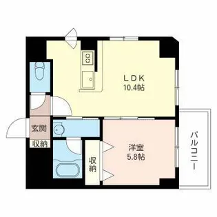 セーヌ ラヴィ【00101号室】の間取り
