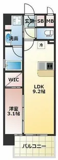 ヴィラセレーノ森小路(旧ルネフラッツ森小路駅前Ⅱ)【2階】の間取り