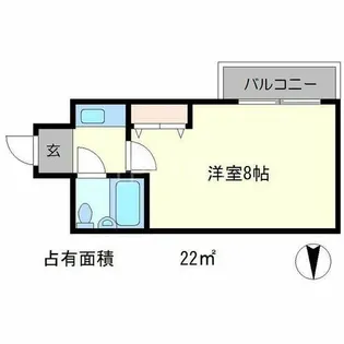 クレール鴨東【2階】の間取り