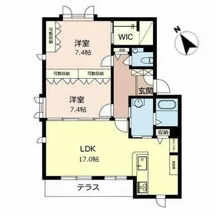 オーキッドコート大久保ABCD【B102号室】の間取り