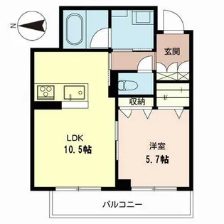 シャーメゾン天神川【0203号室】の間取り