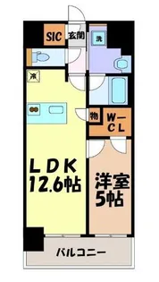 S-RESIDENCE亀島駅前blaze【5階】の間取り