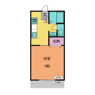 サンビレッジSAKAE【1階】の間取り