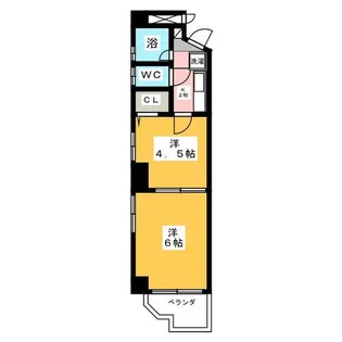 メゾンロイヤル【4階】の間取り