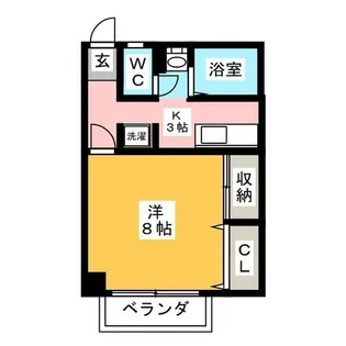 Surplus One 大空【1階】の間取り