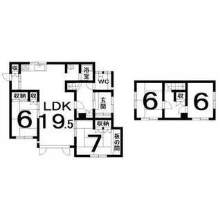 北海道北見市留辺蘂町温根湯温泉【一戸建】の間取り