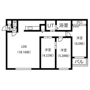 フェスタリア宮の森【4階】の間取り