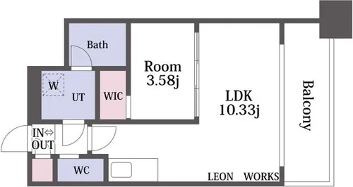 プレジオ弁天町EURO【9階】の間取り