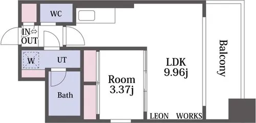 プレジオ弁天町EURO【9階】の間取り