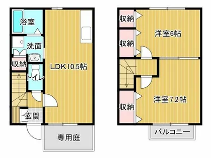 AIWA A【102号室】の間取り