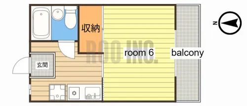 ハイツタイヨウ【202号室】の間取り